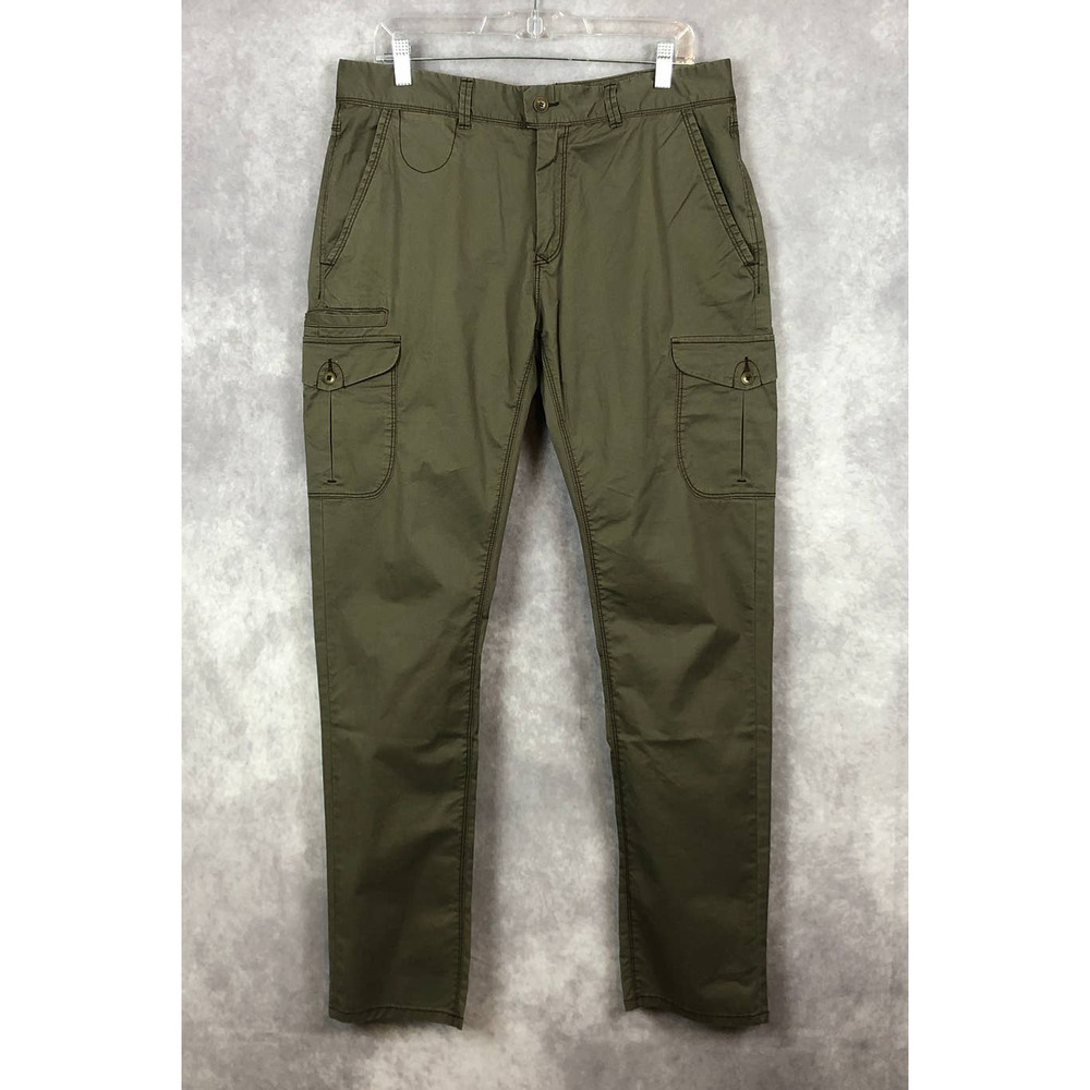 Jeremiah Mens Cargo Pants Khaki Green Hiking Outdoor Cotton Size 34